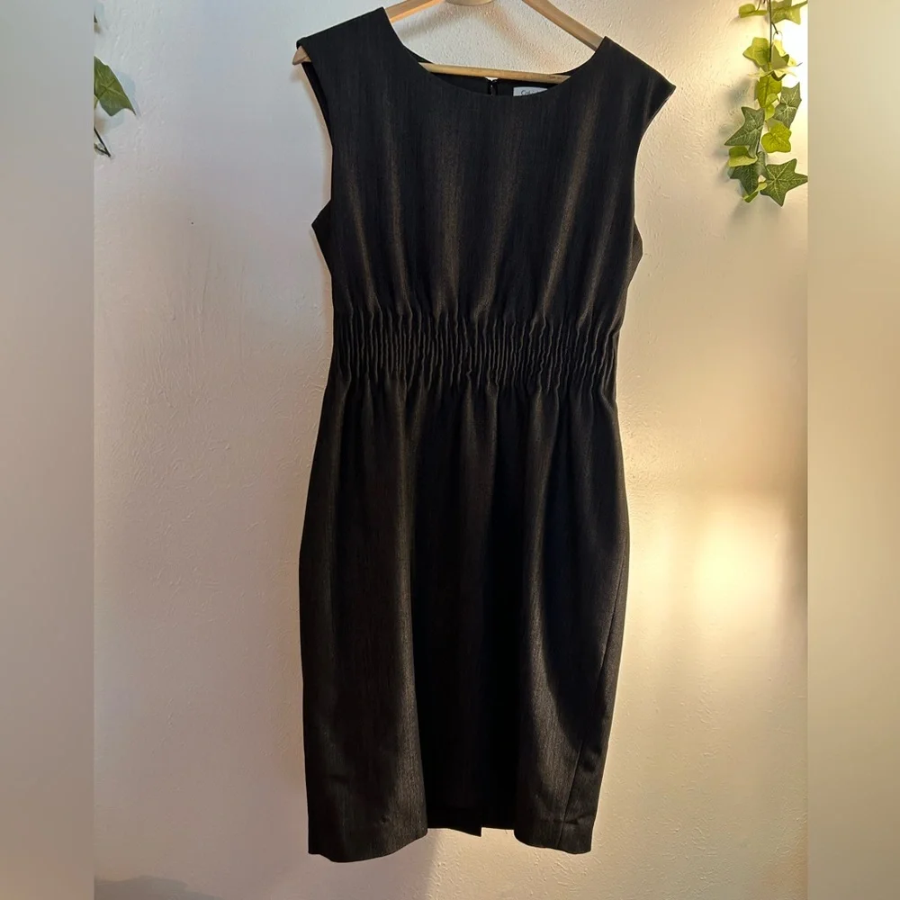 Calvin Klein Charcoal Black Sleeveless Dress - Picture 3 of 12